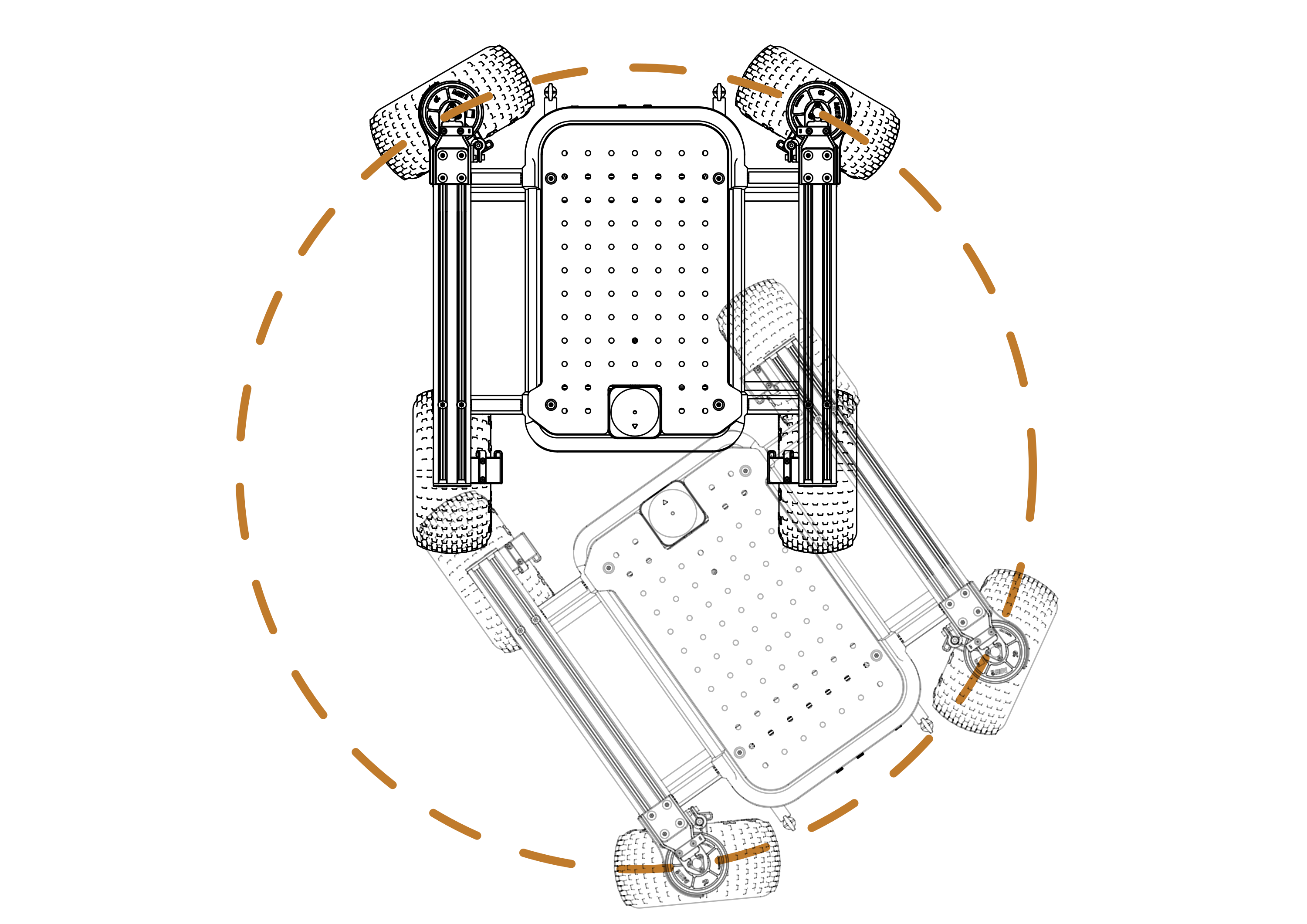 Raph Rover rotating around middle